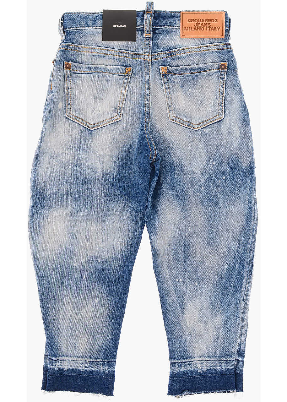 Blugi drepti DSQUARED2 Distressed 80S Jeans Blue Baieti (BM 9984584) 3