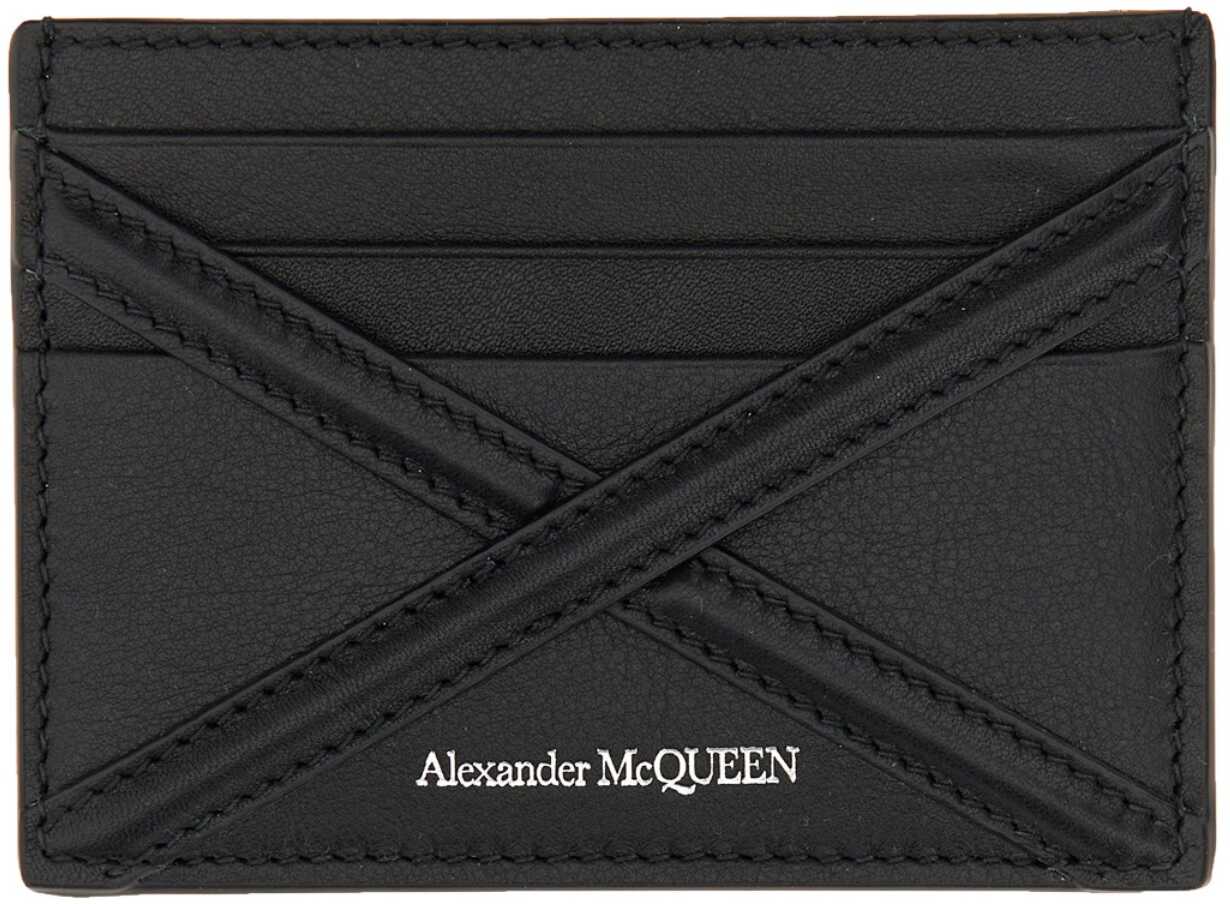 Alexander McQueen Harness Card Holder BLACK