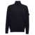 Stone Island Logo badge turtleneck sweater Blue