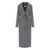 Elisabetta Franchi ELISABETTA FRANCHI STEEL MELANGE BELTED COAT Grey