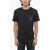 Neil Barrett Cotton For You Crew-Neck T-Hirt With Contrast Print Black