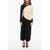 Tory Burch Stretchy Knitted Dress With Colorblock Desing Multicolor