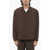 Neil Barrett Boxy Fit Overshirt With Snapp Buttons Brown