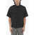 Neil Barrett Short Sleeved Loose Fit Shirt With Double Breast Pocket Black