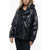 Moncler Jw Anderson X Moncler Coated Cotton Jacket With Flared Fit Blue