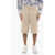 Neil Barrett Solid Color Straight Fit Bermuda Beige