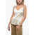 Fabiana Filippi Silk Lingerie Top With Shimmer Detail White