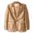 forte_forte Forte_Forte Mannish Jacket In Stretch Velvet GOLD