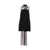 Valentino Garavani Valentino Garavani Black And White Viscose Mini Dress Black