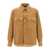 Saint Laurent Saint Laurent Ribbed Velvet Shirt Beige