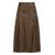 Fendi Fendi Flared Skirt With Logo BROWN