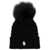 Moncler Moncler Grenoble Pompom Virgin-Wool Beanie Black