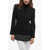 Alberta Ferretti Virgin Wool Double-Brest Blazer With Striped Motif Black