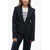 Stella McCartney Wool Check Motif Blazer With Lurex Detailing Blue