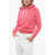 Ralph Lauren Brushed Cotton Blend Hoodie With Embroidered Logo Pink