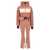 Moncler Grenoble Logo ski suit Pink