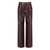 FEDERICA TOSI FEDERICA TOSI BURGUNDY LEATHER EFFECT PANTS Violet