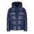 Save the Duck SAVE THE DUCK EDGARD BLUE HOODED PADDED JACKET Blue