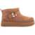 Tory Burch Mellow Platform Ankle Boots With LIGHT CHESTNUT / GOLD