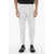 Neil Barrett Solid Color Slim Fit Chino Pants With Adjustable Ankle White