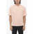 Neil Barrett Slim Fit Fairisle Thunderbolt Crew-Neck T-Shirt With Top Pink