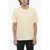 Neil Barrett Solid Color Yoke Back Multiyarn Crew-Neck T-Shirt Yellow