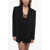 THE ANDAMANE Oversized Guia Blazer With Rhinestone Application Black