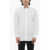 Neil Barrett Solid Color Slim Fit Shirt With Contrasting Thunderbolt Embr White