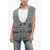 ETRO Oversized Houndstooth Motif Vest With Embroidery Multicolor