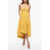 ZIMMERMANN Flared Silk Devi Halterneck Dress Yellow