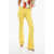 Alexander McQueen Viscose Blend Bootcut Pants Yellow