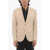 Neil Barrett Side Vents Notch Lapel Ruffalo 2-Button Blazer Beige