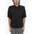 Neil Barrett Short Sleeved Loose Fit Shirt With Double Breast Pocket Black