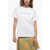 Burberry Crew Neck Cotton T-Shirt With Printed Logo White