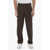 Neil Barrett Straight Leg Slim Fit Pintuck Pants Brown