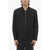 Neil Barrett Solid Color Overshirt With Zip Closure Black