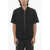 Neil Barrett Solid Color Short Sleeves Lightweight Overshirt Black