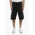 Neil Barrett Solid Color Cargo Sweat Shorts Black