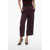 Stella McCartney Flanel Pants With Lurex Detail Burgundy