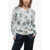 ETRO Crew Neck Paisley Patterned Silk Blend Sweater White