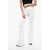 Givenchy Perforated Viscose Blend Flared Fit Pants With Monogram Moti White