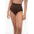 Rick Owens High-Waisted Stretch Nylon Briefs Brown