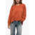 Michael Kors Crew Neck Wool And Cashmere Sweater Orange