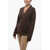 Rick Owens Luxor Wool Cardigan With Button Detail Brown