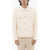 Neil Barrett Slim Fit Cotton Twill Jacket With Logoed Buttons Beige