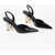 Dolce & Gabbana Patent Leather Lollo Slingback With Monogram Heel 10Cm Black