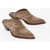 SONORA Suede Western Mules With Heel 5,5Cm Brown