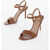 Ralph Lauren Leather Gwen Ankle Strap Sandals With Heel 10,5Cm Brown