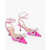 MACH & MACH Satin Double Bow Pumps With Rhinestone Details 6,5Cm Pink