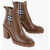 Burberry Leather Newallostock Ankle Boots With Heel 9,5Cm Brown